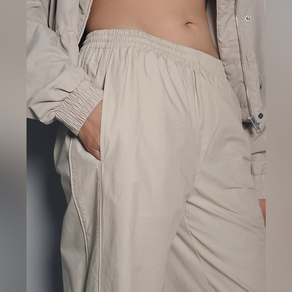 P.E Nation Waveform Pants in Overcast Size Medium Cotton Activewear Relaxed Fit - Picture 13 of 15